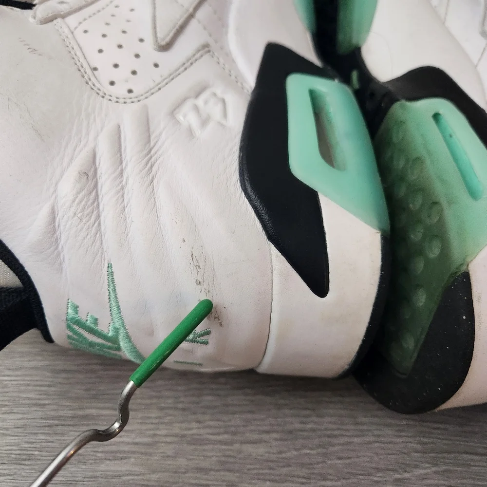 Nike Air Jordan MVP White‎ Green Black Size 9 Jumpman Leather Basketball Unisex